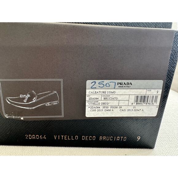 Men's Luxury Prada Loafers 2DA064 Size 9 (US Size 10) - Picture 7 of 10